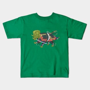 Triceratops Samurai Kids T-Shirt